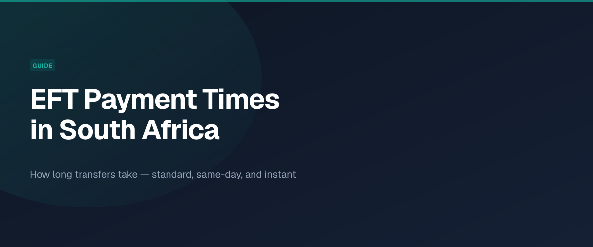 EFT payment times in South Africa